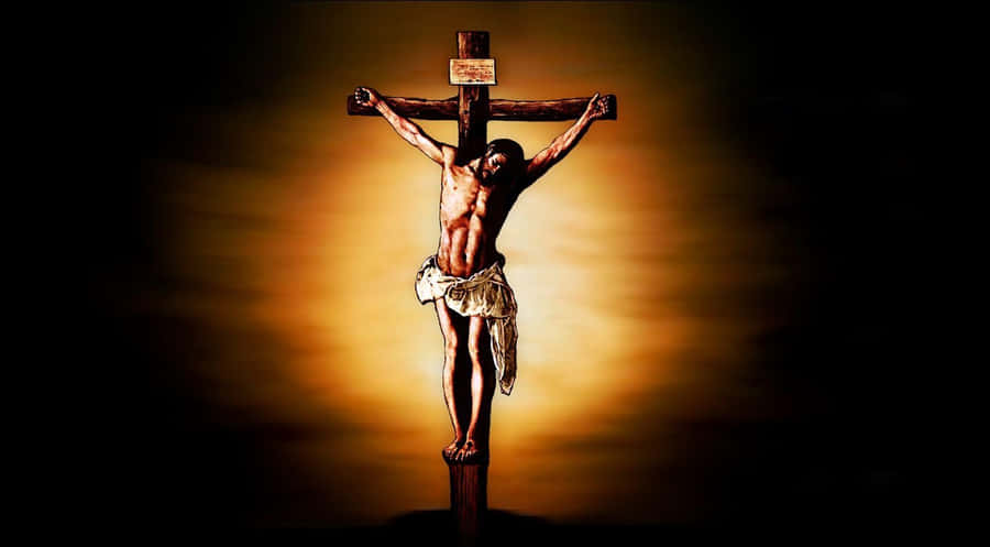 Jesus Christ Crucified On The Cross Wallpaper