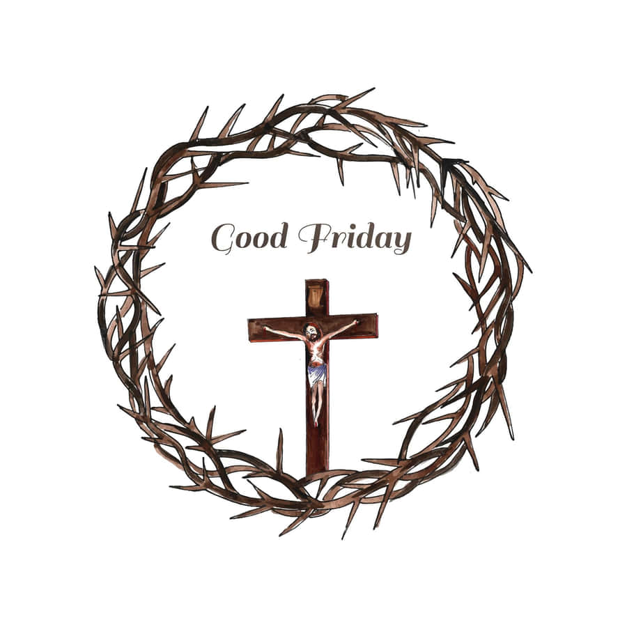 Jesus Wearing The Crown Of Thorns Wallpaper