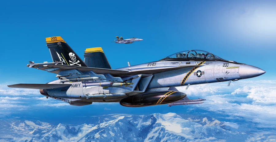 Jet Fighter Closer Look Flying Wallpaper