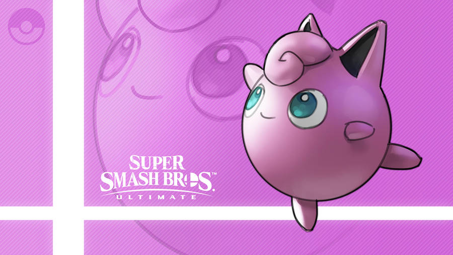 Jigglypuff Pokemon Singing In Delight Wallpaper