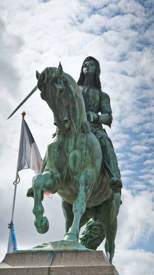 Joan Of Arc Equestrian Statue Wallpaper