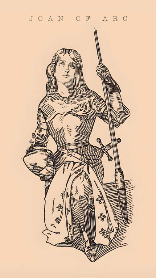 Joan Of Arc Illustration Wallpaper