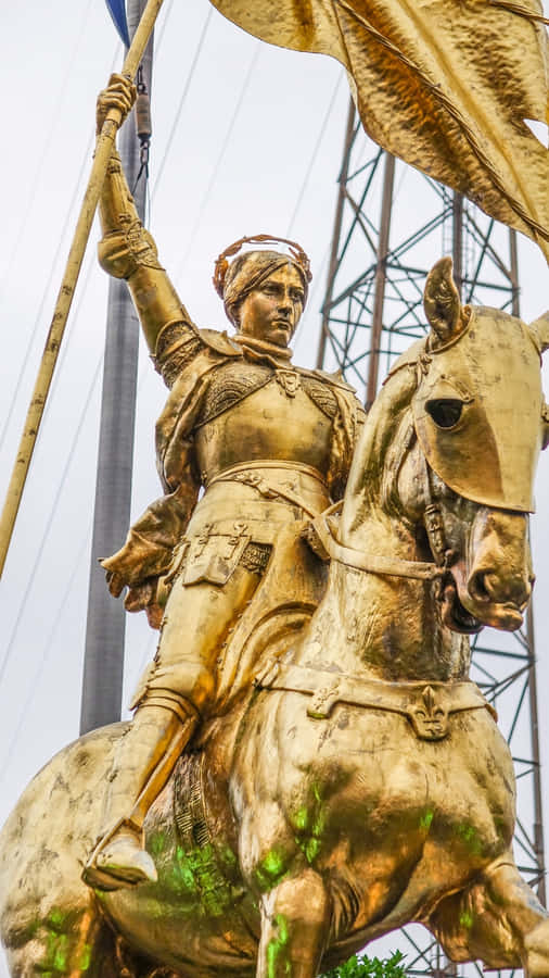 Joan Of Arc Statue Wallpaper