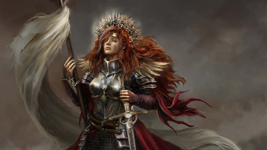 Joan Of Arc Warrior Spirit Wallpaper