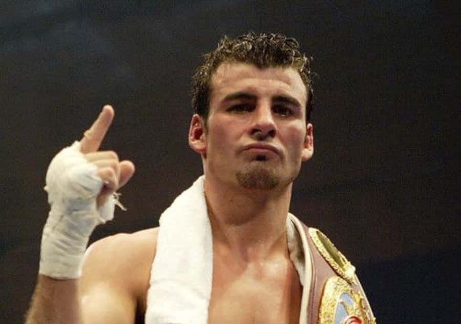 Joe Calzaghe's Cool Pose Wallpaper