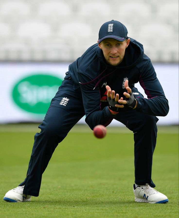 Joe Root Catching Ball Wallpaper
