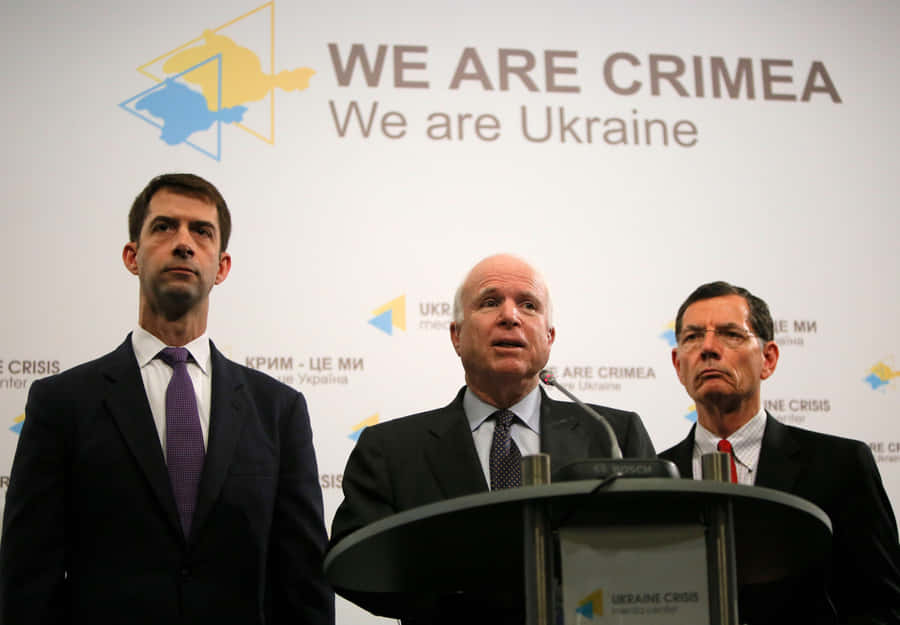 John Barrasso At Ukraine Press Conference Wallpaper