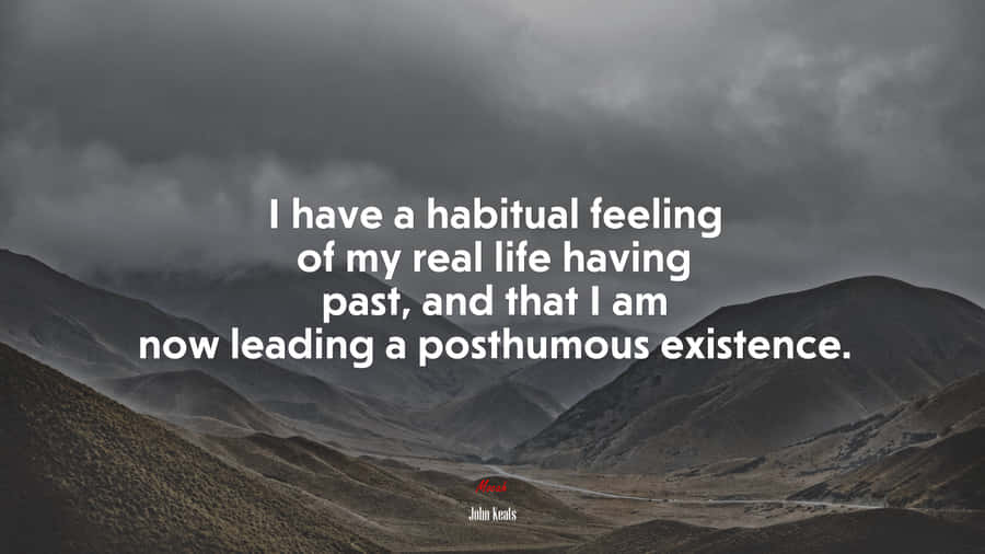 John Keats - An Insight Into Posthumous Existence Wallpaper