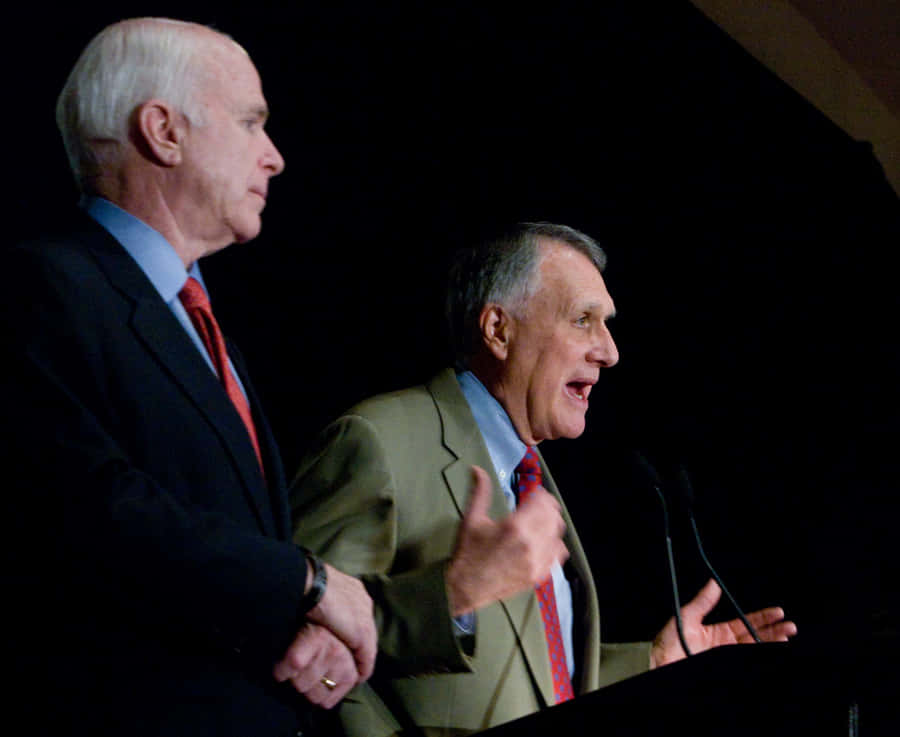 John Mccain And Jon Kyl Speech Wallpaper