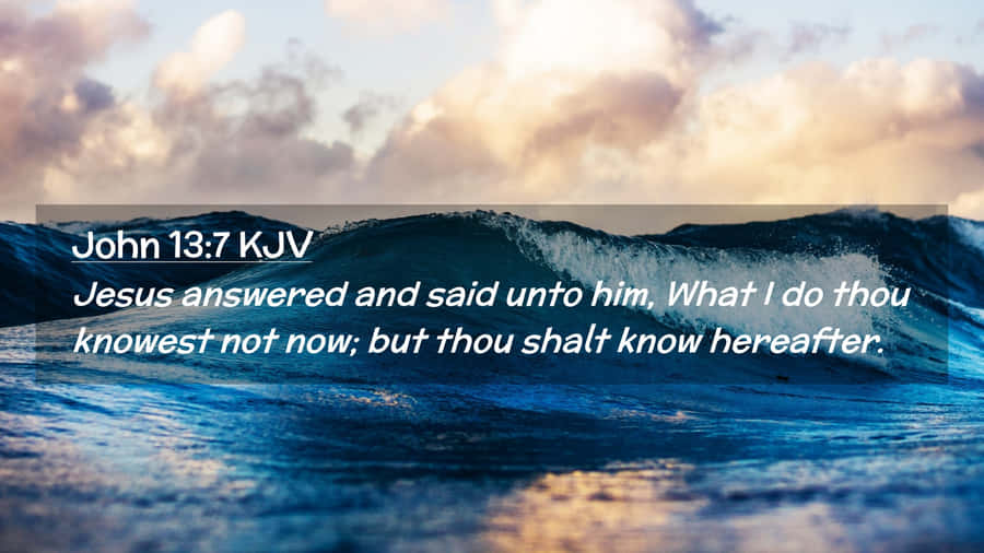 John137 Bible Verse Ocean Backdrop Wallpaper