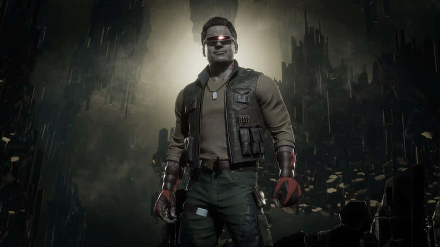 Johnny Cage Posing Stylishly In An Hd Wallpaper Wallpaper