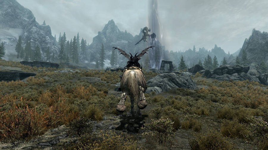 Join The Adventure In Elder Scrolls Skyrim Wallpaper