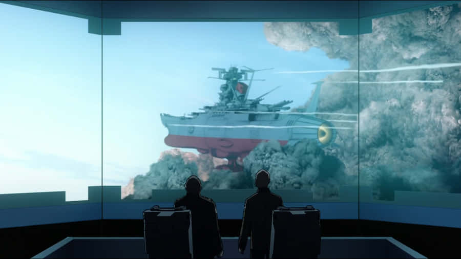 Join The Crew Of The Space Battleship Yamato Wallpaper