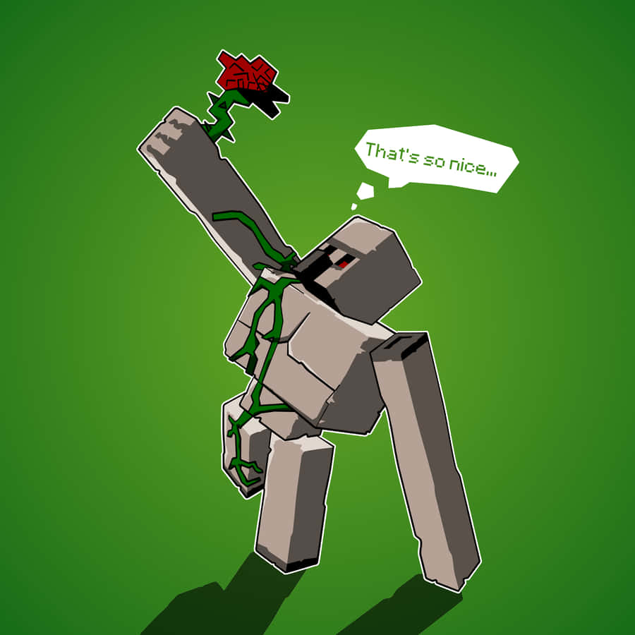 Join This Adorable Cube-guy On His Adventure! Wallpaper