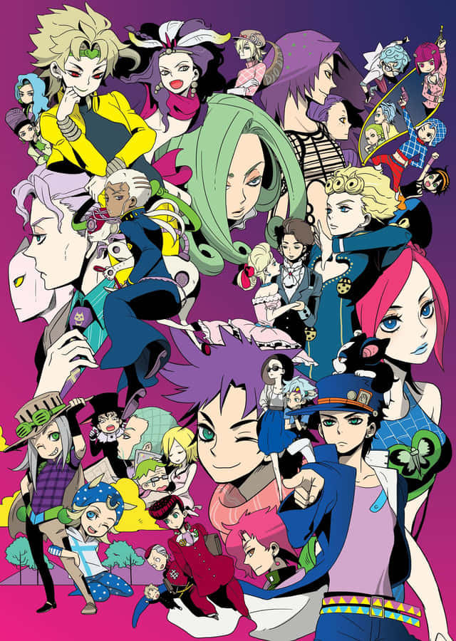 Jojo Bizarre Adventure Diavolo And Complete Characters Wallpaper