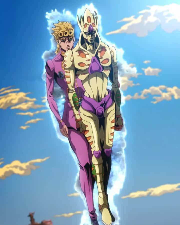 Jojo Bizarre Adventure's Gold Experience In Action Wallpaper