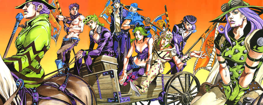 Jojo Steel Ball Run - Action-packed Adventure Wallpaper