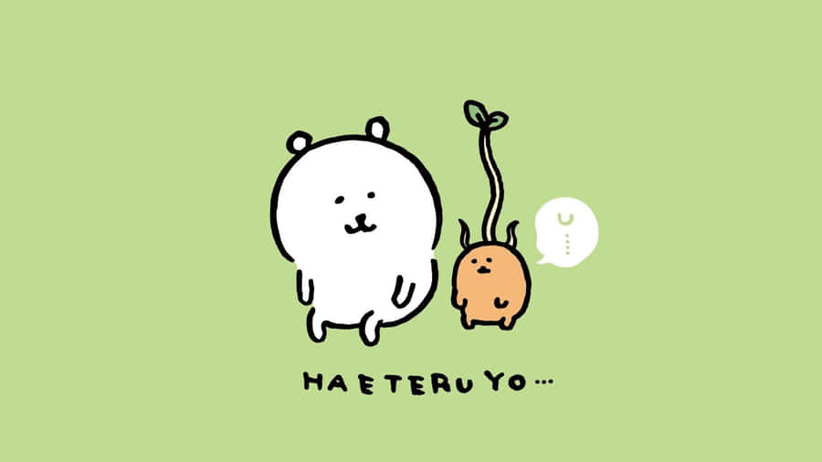 Joke Bear And Sprout Friend Wallpaper