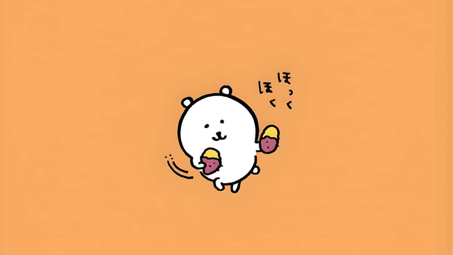 Joke Bear Eating Ice Cream Wallpaper