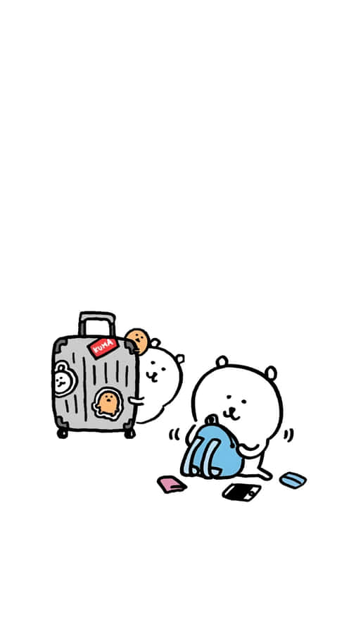 Joke Bear Packing Fun Wallpaper