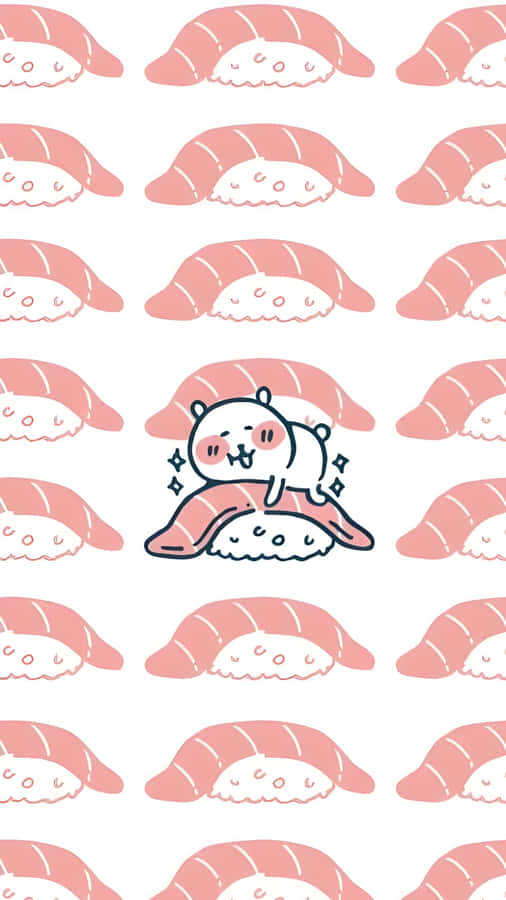 Joke Bear Sushi Fun Wallpaper