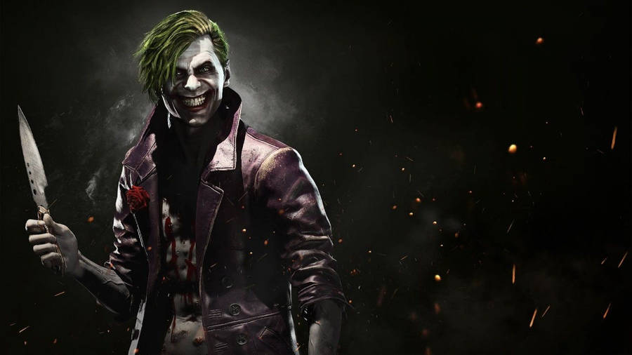 Joker Sinister Grin Wallpaper