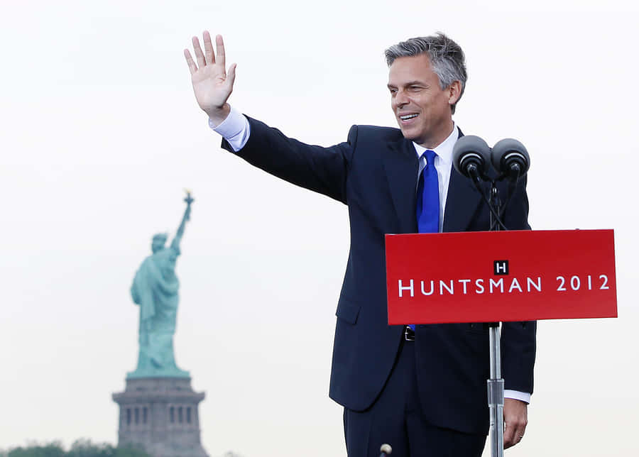 Jon Huntsman Waving Wallpaper