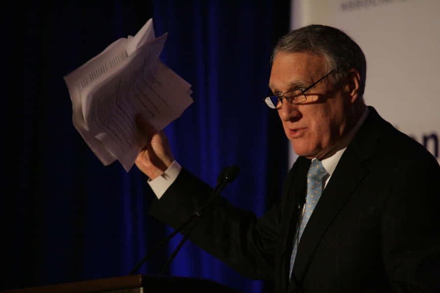 Jon Kyl With Papers Wallpaper