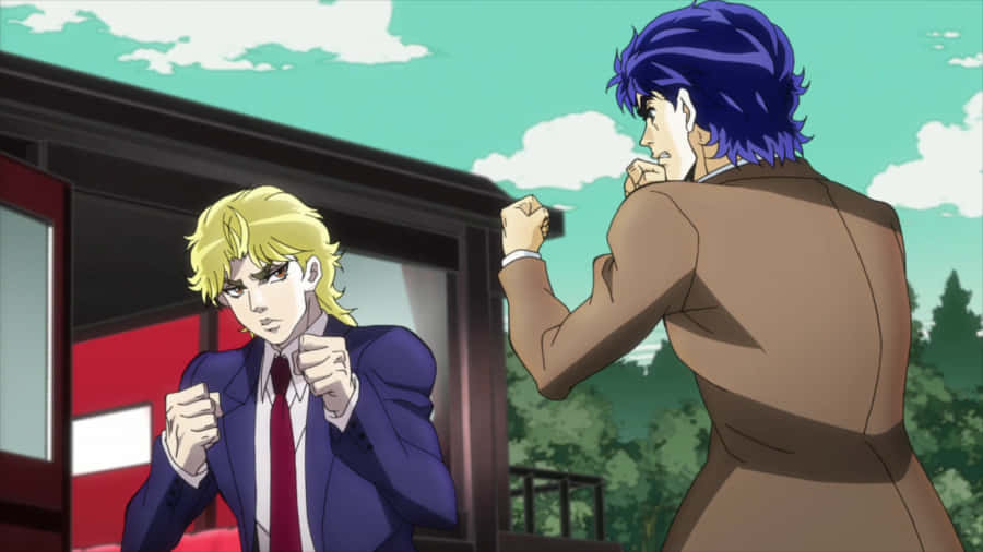 Jonathan Joestar And Dio Brando From Phantom Blood Wallpaper