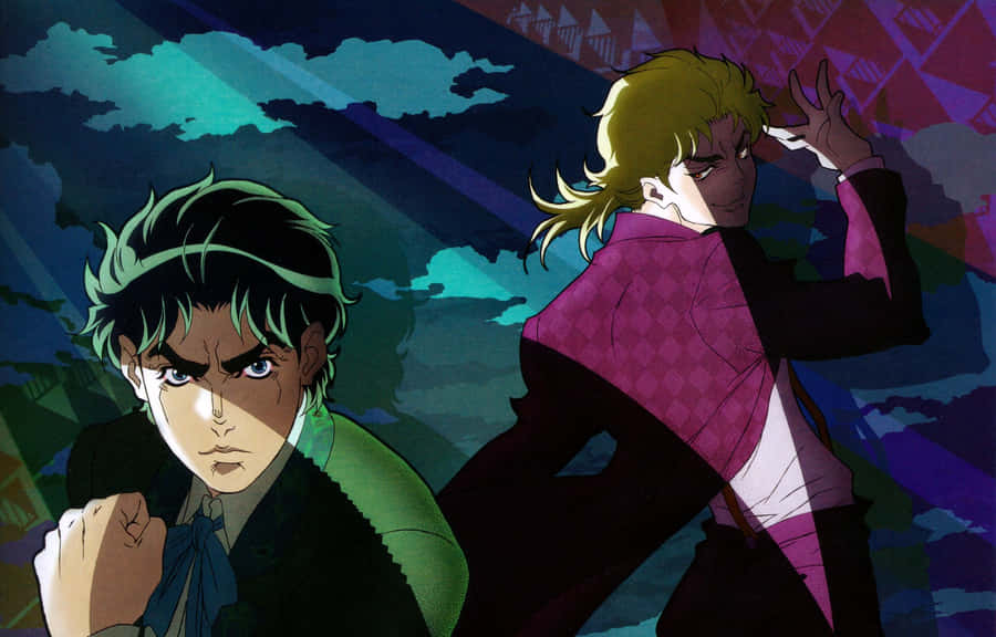Jonathan Joestar And Dio Brando In Phantom Blood Wallpaper