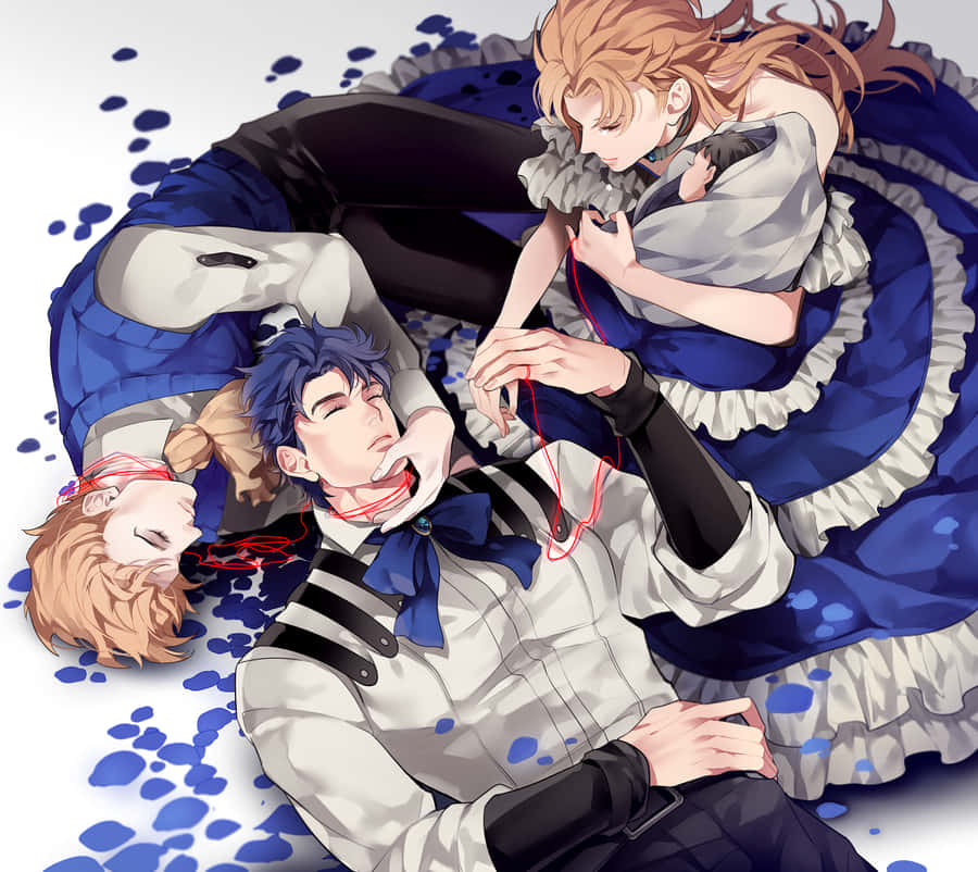 Jonathan Joestar And Dio Brando's Legendary Rivalry In Phantom Blood Wallpaper