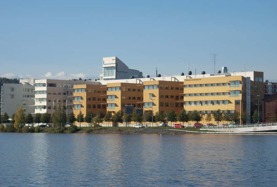 Jonkoping Waterfront Buildings Wallpaper