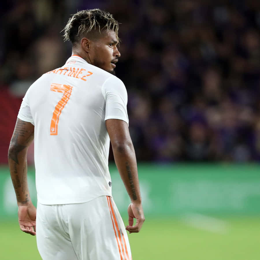 Josef Martinez Atlanta United Fc White Kit Wallpaper