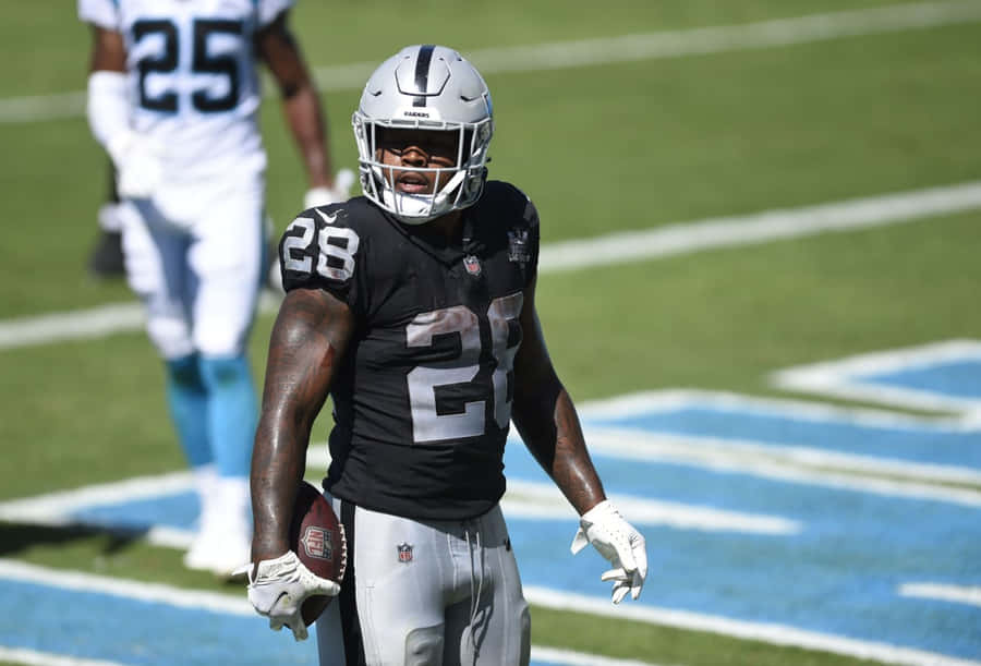 Josh Jacobs Football Action Wallpaper