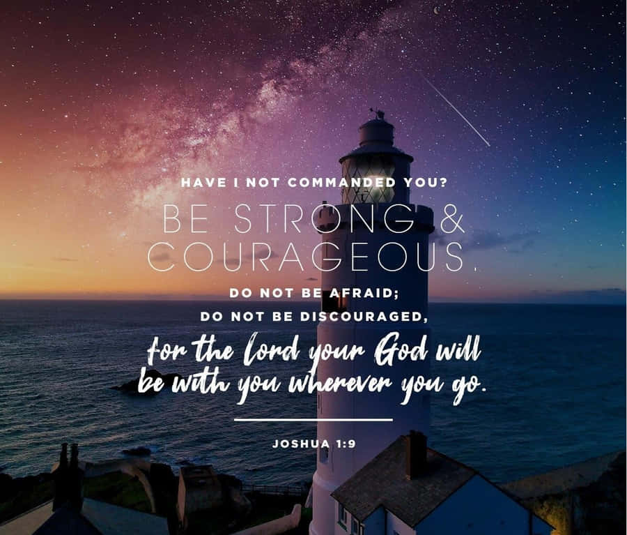 Joshua19 Inspirational Lighthouse Quote Wallpaper