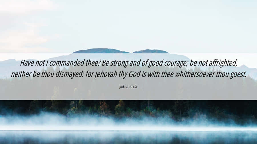 Joshua19 Inspirational Verse Wallpaper