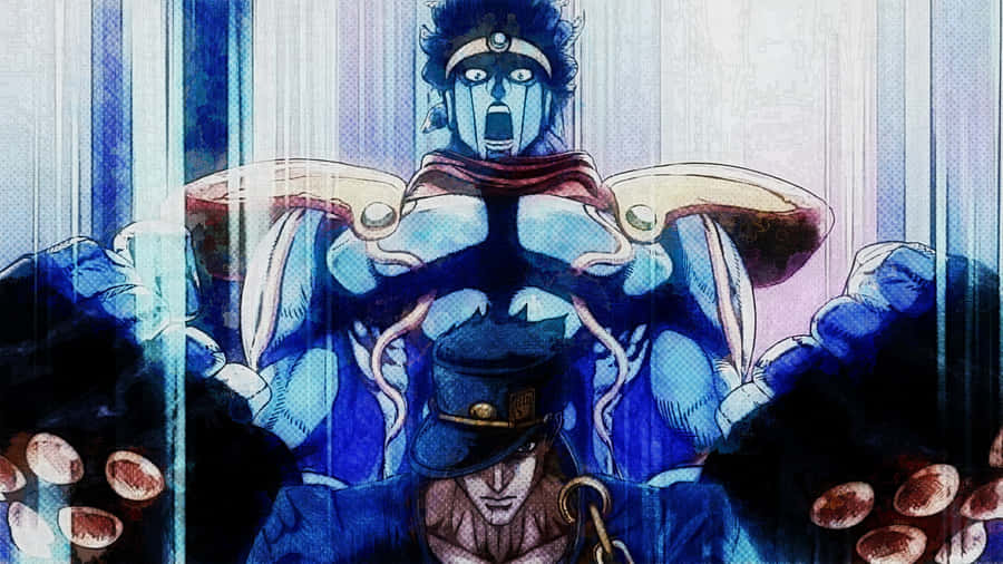 Jotaro Kujo: Defending The World With His Stand Wallpaper