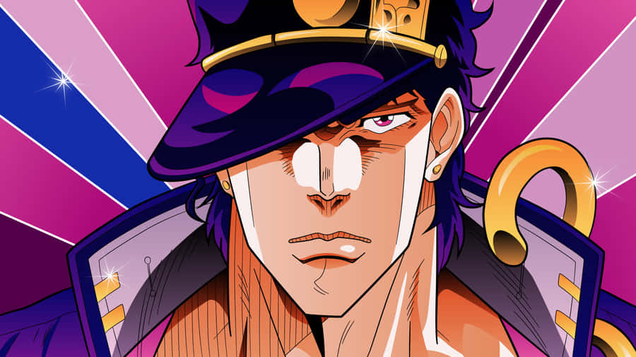 Jotaro Kujo Strikes A Pose Wallpaper