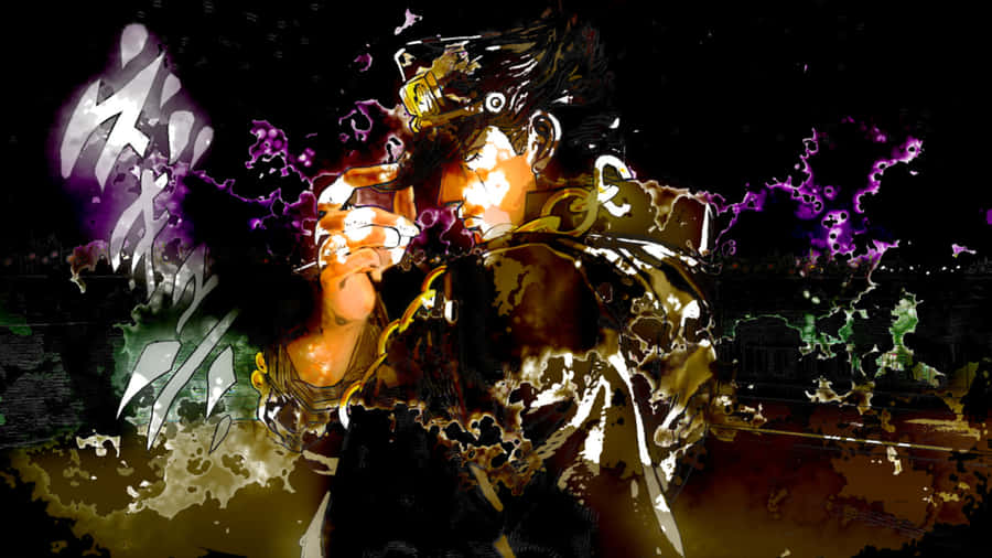 Jotaro Kujo - The Iconic Stand User From Jojo's Bizarre Adventure Wallpaper