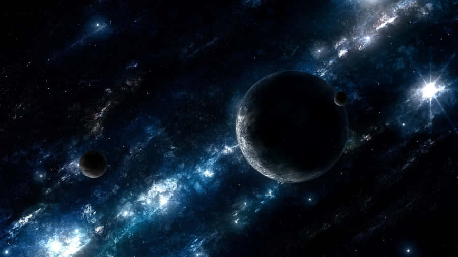 Journey Through Animated Space Wallpaper