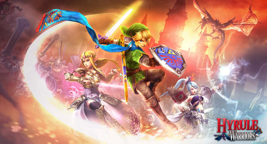 Journey Through The Magical Land Of Hyrule From The Legend Of Zelda Wallpaper