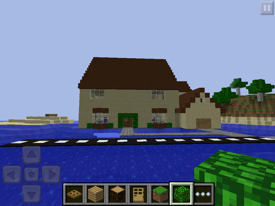 Journeying Through Minecraft Pocket Edition Landscapes Wallpaper