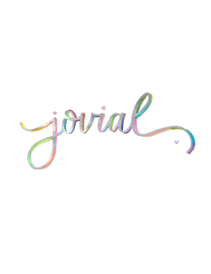 Jovial Word Art Wallpaper
