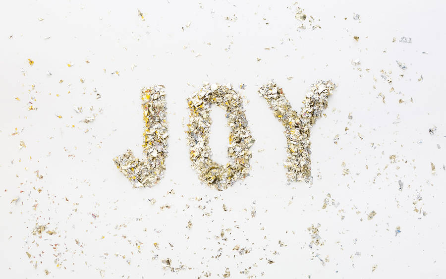 Joy Paper Art Wallpaper