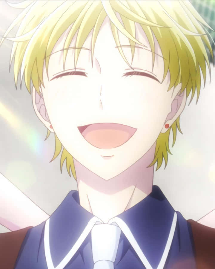 Joyful Anime Character Laughing.jpg Wallpaper