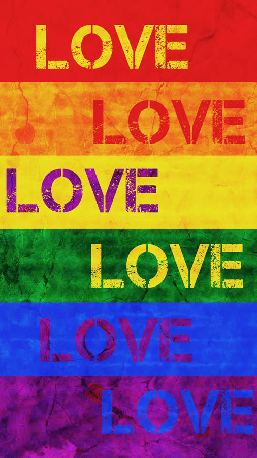 Joyous Expression Of Love And Equality - Pride Flag Wallpaper