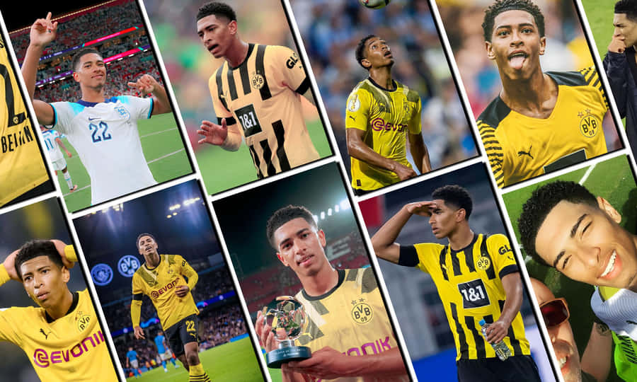 Jude Bellingham Collage Wallpaper