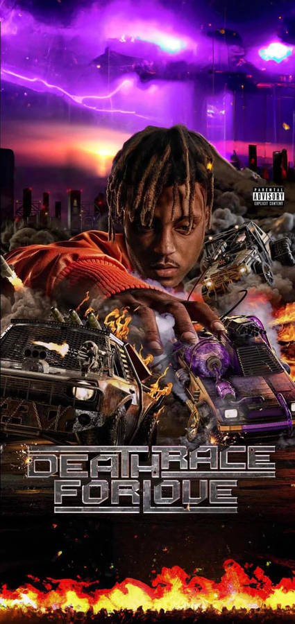 Juice Wrld With Fire Phone Wallpaper