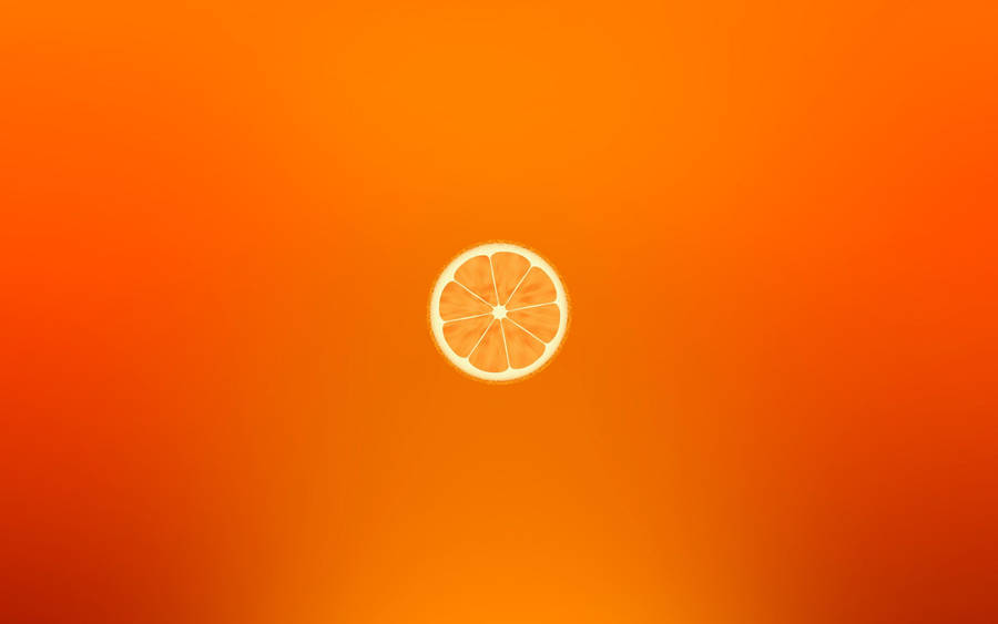 Juicy Orange Slice Wallpaper