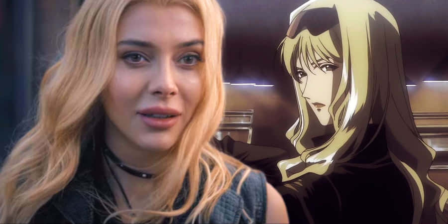 Julia With A Gun In Classic Cowboy Bebop Style Wallpaper